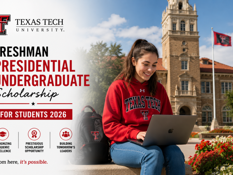 Texas Tech University Freshman Presidential Undergraduate Scholarship for Students